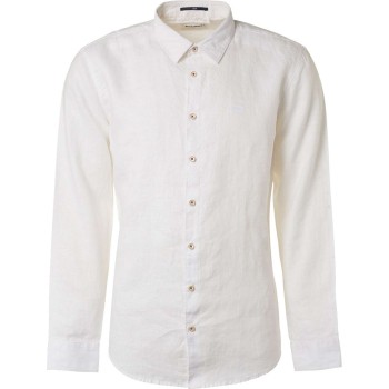 Shirt linen solid white