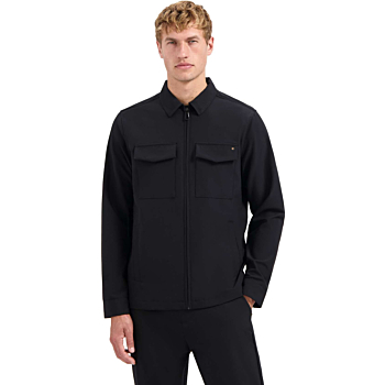 Overshirt Full Zipper Stretch Sedoc Black