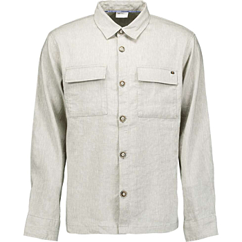 Overshirt Full Button 2-Tone With L Taupe