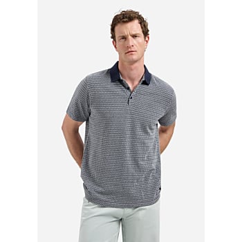 Polo Short Sleeve Jacquard Night