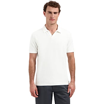 Polo Short Sleeve Jacquard White