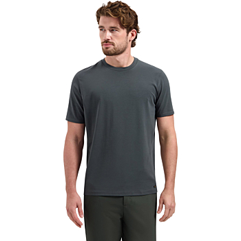 T-Shirt Crewneck Solid Basic Stretc Dark Steel