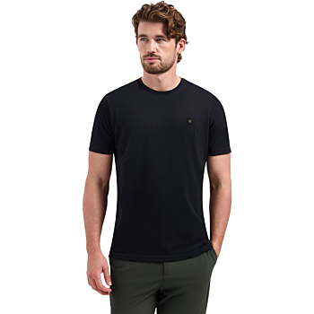 T-Shirt Crewneck Peached Black