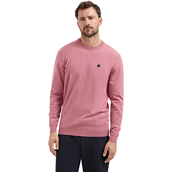 Pullover Crewneck 2 Coloured Melang Old Pink