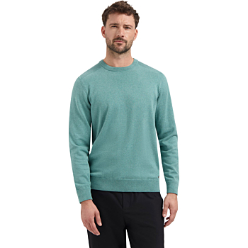 Pullover Crewneck Melange Arctic Blue