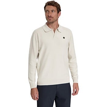 Pullover V-Collar Shoulder Detail Stone