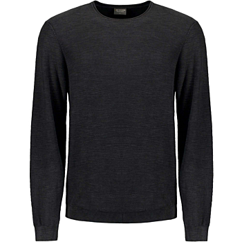Pullover Crewneck Garment Dyed + St Black
