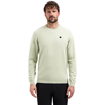 Pullover Crew Neck Melange Green