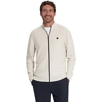 Pullover Full Zip Shoulder Detail Stone