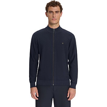 Pullover Full Zip Shoulder Detail Dark Night