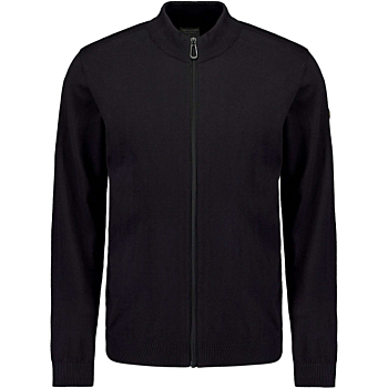 Cardigan 2 Coloured Melange Black
