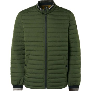 Jacket short fit padded dark green