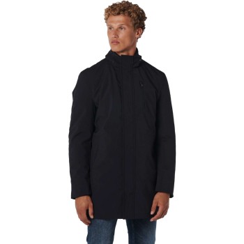 Jacket long fit stretch softshell black