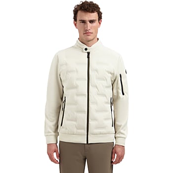 Jacket Short Fit Sealed Knitted Mix Stone