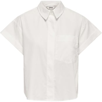 ONLKERI S/S FOLD SHIRT WVN Bright White