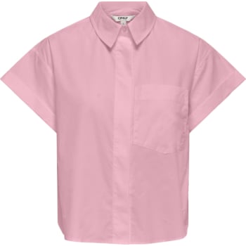ONLKERI S/S FOLD SHIRT WVN Romance Rose
