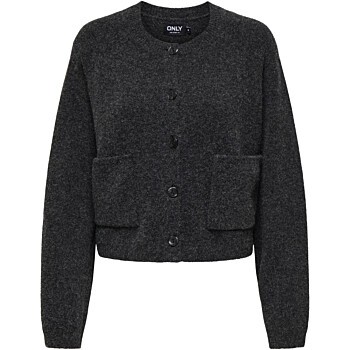 ONLPIEMONTE L/S CARDIGAN KNT NOOS Dark Grey Melang