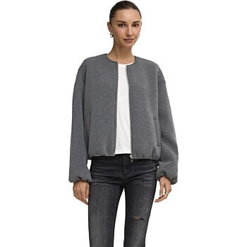 ONLELLIE SCUBA JACKET OTW NOOS Dark Grey Melange