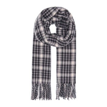 ONLMAJA CHECK FRINGE SCARF CC ACC Black/WHITECAP G