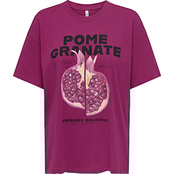 ONLVIVVI S/S LOVELY TOP JRS Sangria/Pomegranate