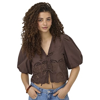 ONLBRYSON S/S SHORT EMB TIE TOP WVN Shopping Bag