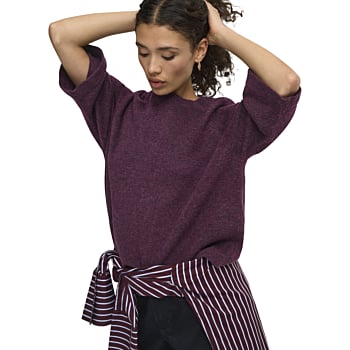 ONLSIMONI PULLOVER KNT Mauve Wine
