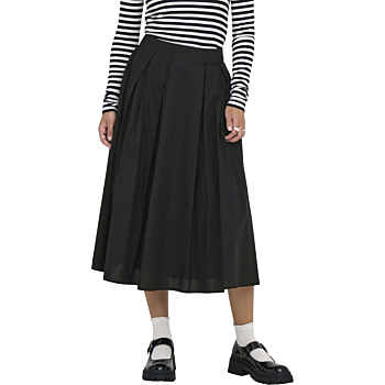 ONLMAILA LONG PLEAT SKIRT WVN Black