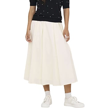 ONLMAILA LONG PLEAT SKIRT WVN Cloud Dancer