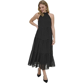 ONLPETRA LIFE HALTER NECK ANK DRESS WVN Black/CLOU