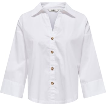 ONLSAKI BERSA 3/4 SHIRT CC WVN Bright White