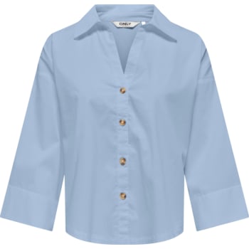 ONLSAKI BERSA 3/4 SHIRT CC WVN Cashmere Blue