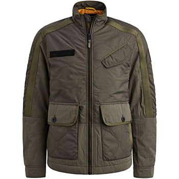 Short jacket CARGO - Mix fabrics Beluga