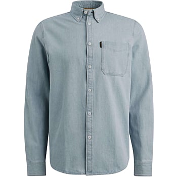 LONG SLEEVE SHIRT Light Weight Ble Bleach Denim