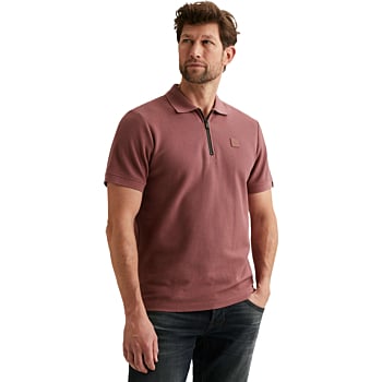 Short sleeve polo waffle structure Roan Rouge