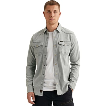 DENIM SHIRTS SUNSET GREYBLUE SHADE STEEL GREY STRE