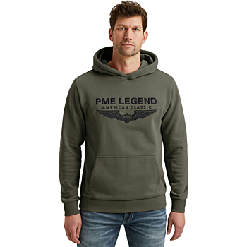Hooded soft terry with logo Beluga