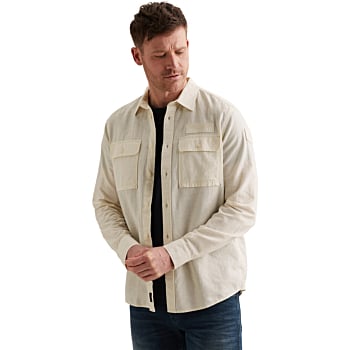 Long sleeve shirt Cotton/Linen Egret