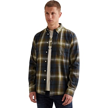 Long sleeve shirt Yarn Dyed Check Sargasso Sea