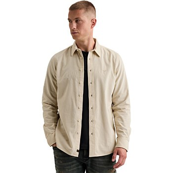Long sleeve shirt Fine Corduroy Bone White