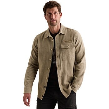 Long sleeve shirt brushed flanel Abbey Stone