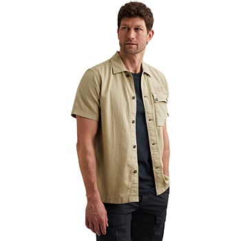 Short Sleeve Shirt Slub Twill GD Spray Green