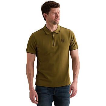 Short sleeve polo interlock pique Lizard
