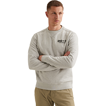 Crewneck 3t cross peached terry gd Light Grey Mele