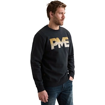 Crewneck semi brushed fleece ombre Salute
