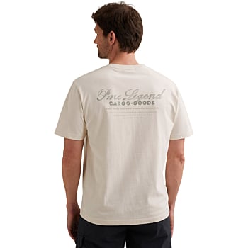 Short sleeve r-neck heavy open end Egret