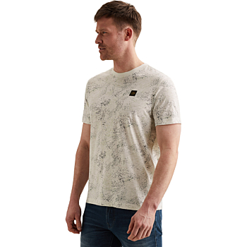 Short sleeve r-neck slub jersey ao Egret