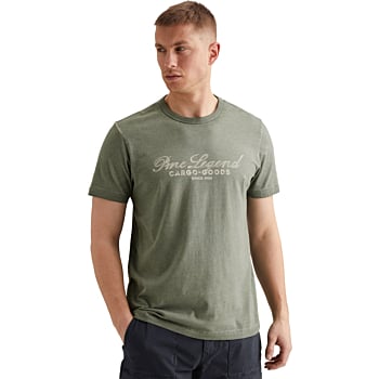 Short sleeve r-neck single jersey Iceberg Green
