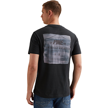 Short sleeve r-neck single jersey Carbon