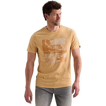 Short sleeve r-neck single jersey Apricot Cream