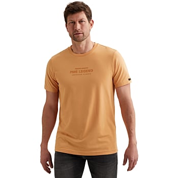 Short sleeve r-neck cotton elastan Gold Earth